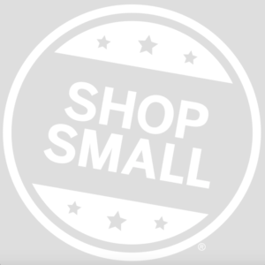 Shop Small Logo in White