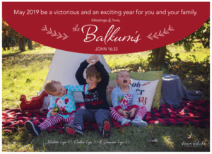 Balkum Family Greeting Card 2018