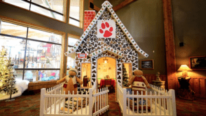 Snowland Dining In A Life Size Gingerbread House