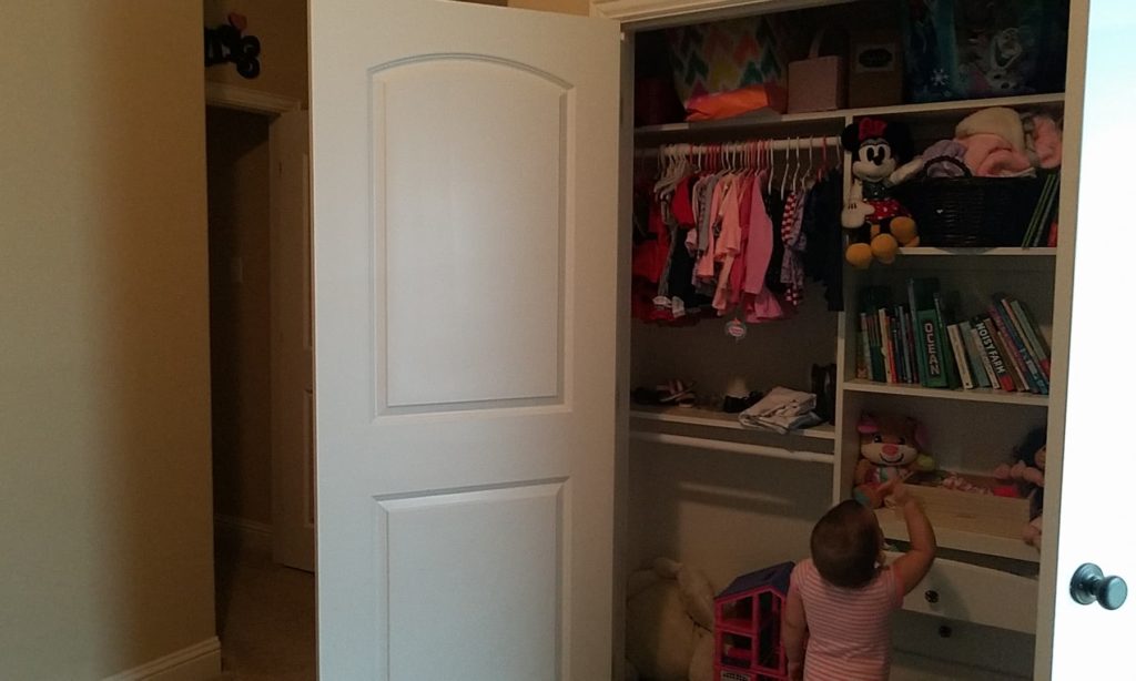 Double Doors Twin Reach In Closet