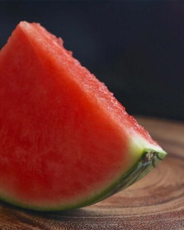 A watermelon slice