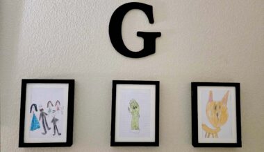 Kids Art Frames on Wall