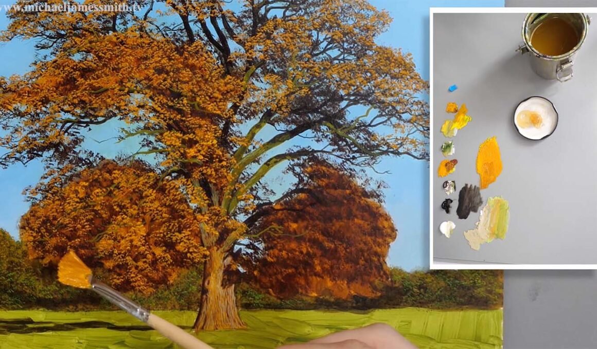 Watch Michael James Smith Autumn Tree Painting Lesson