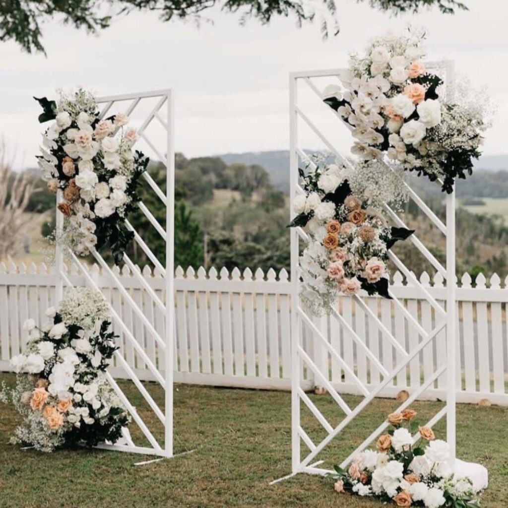 Floral Column Backdrop