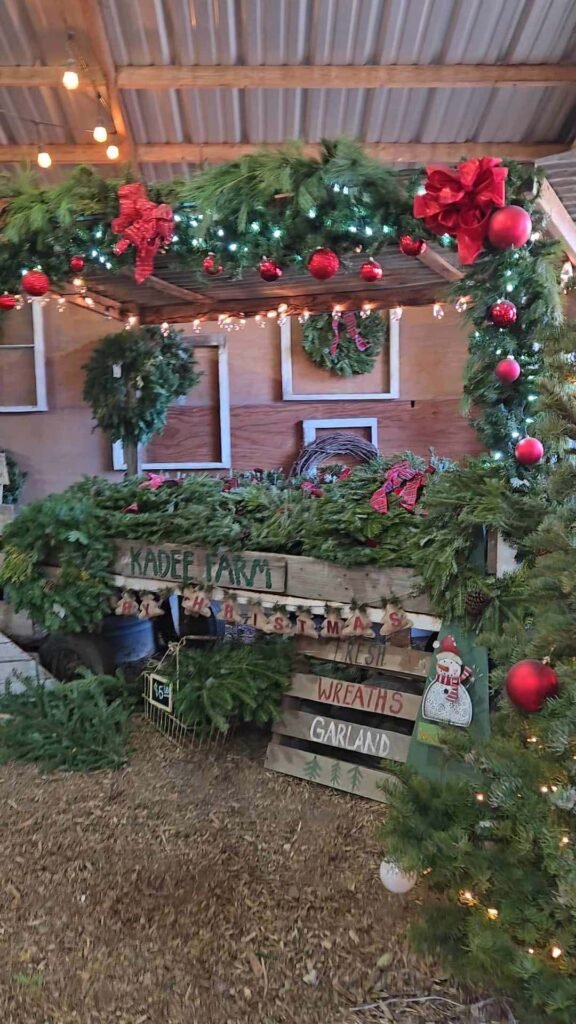 Wreath Barn at the Kadee Christmas Tree Farm