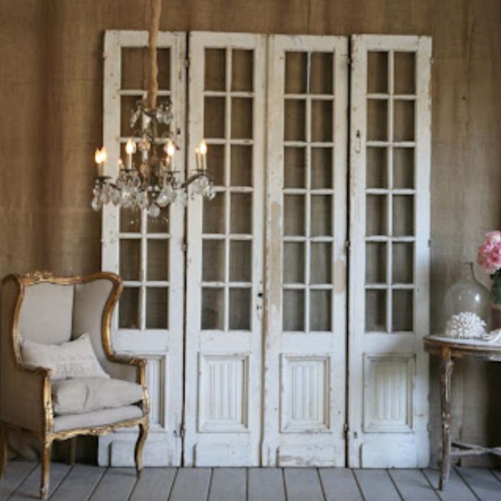 Aged French Door Backgrounds