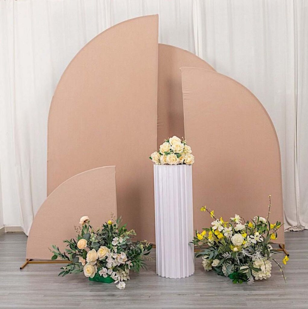 Spandex Wedding Arch