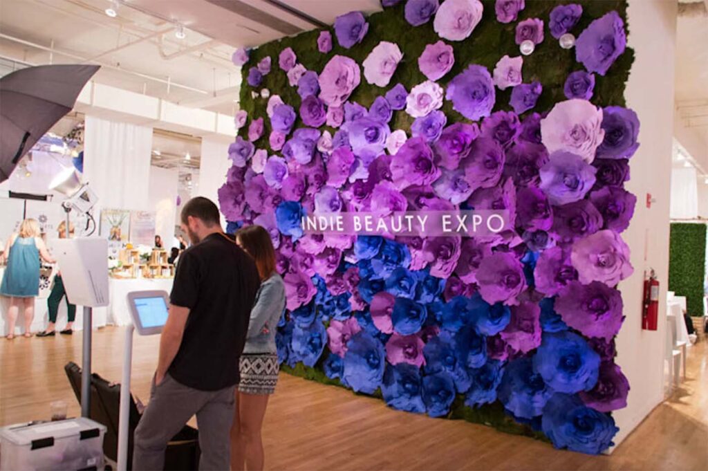 Large Purple Paper Flower Wall