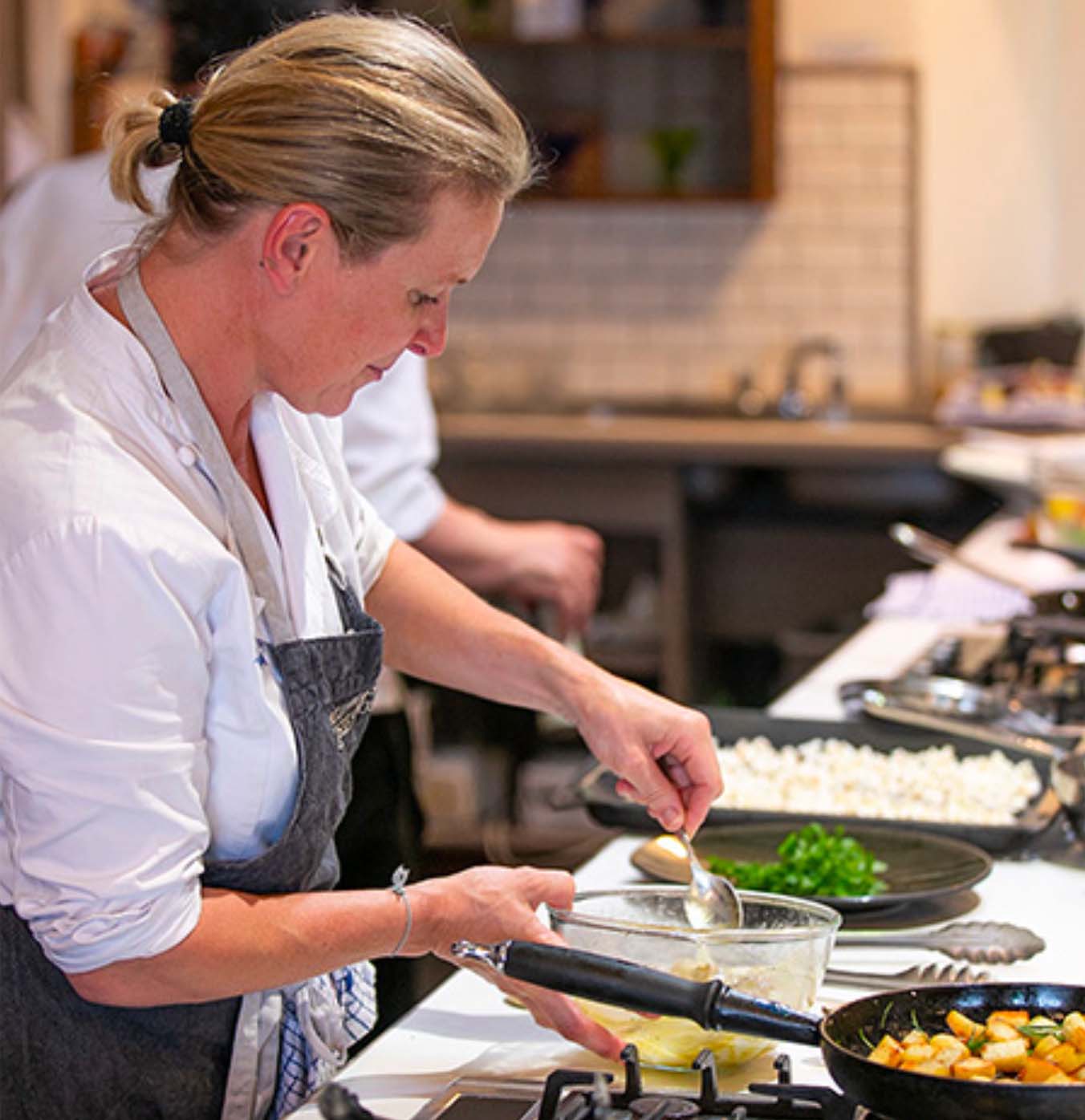 Woman cooking