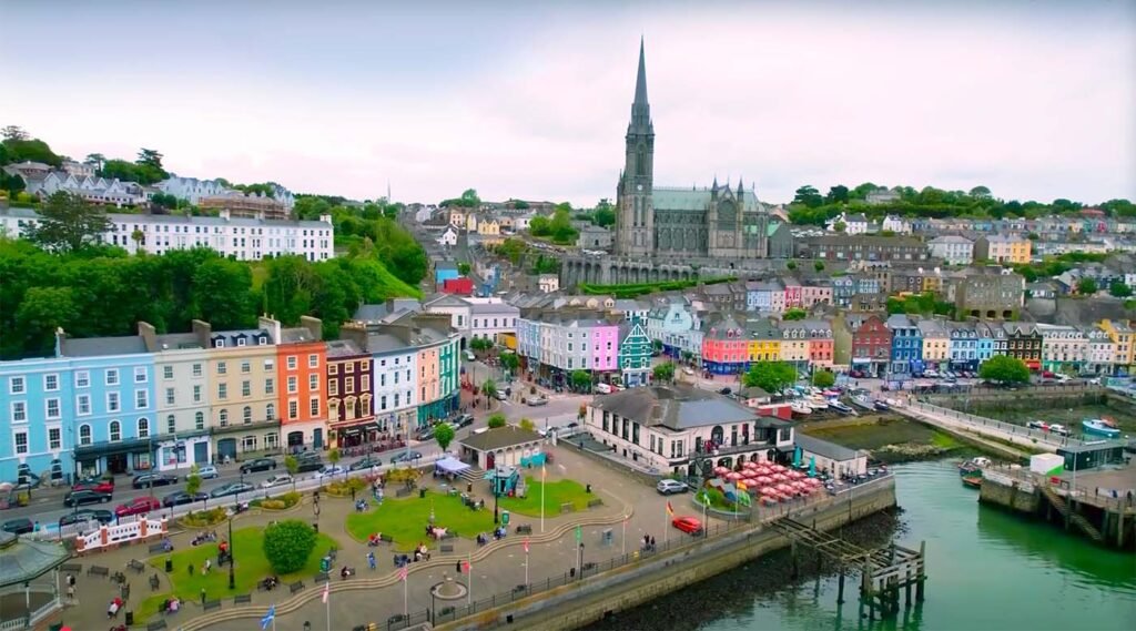 Harbor view of Cobh Ireland