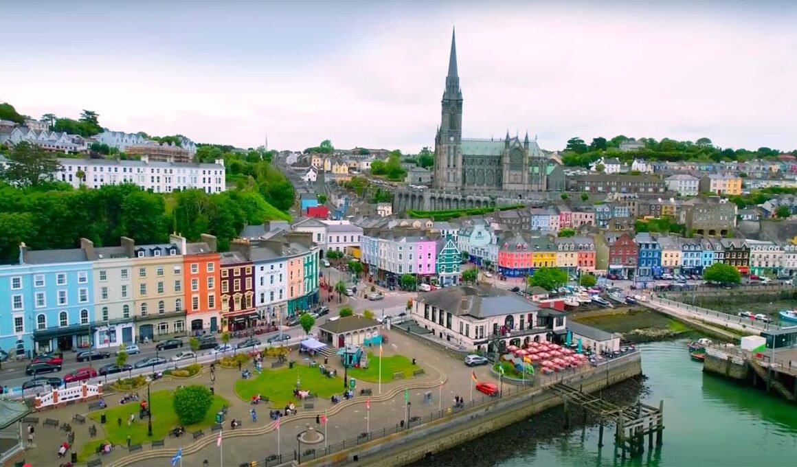 Harbor view of Cobh Ireland