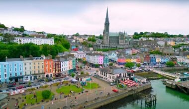 Harbor view of Cobh Ireland