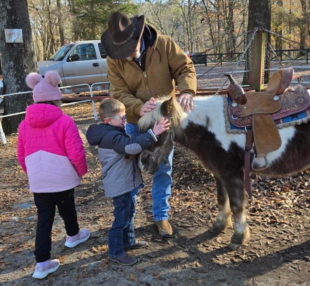 Ponies at the Beavers Bend Depot