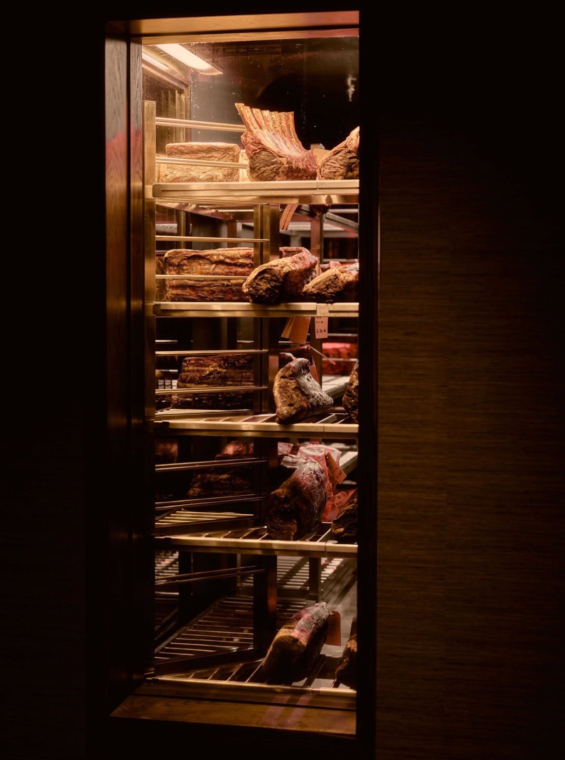 Inside Docent’s dry-age room