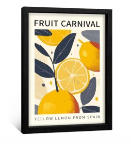 Fruit Market Wall Art in Black Frame