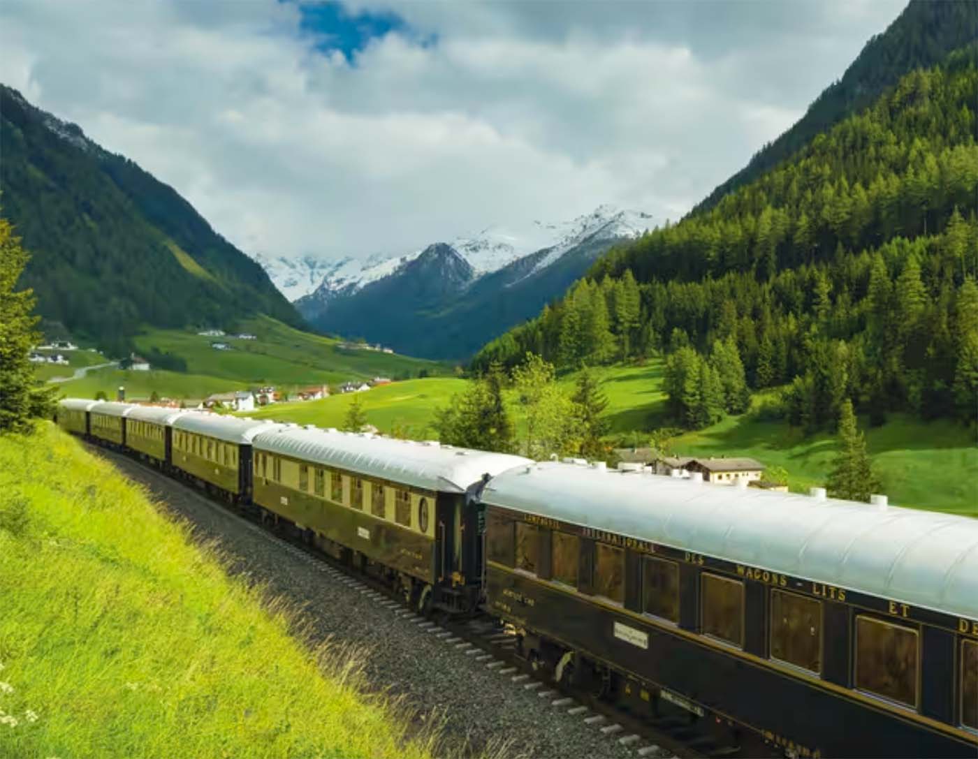 Mountain Scenery on the Venice Simplon-Orient-Express Train