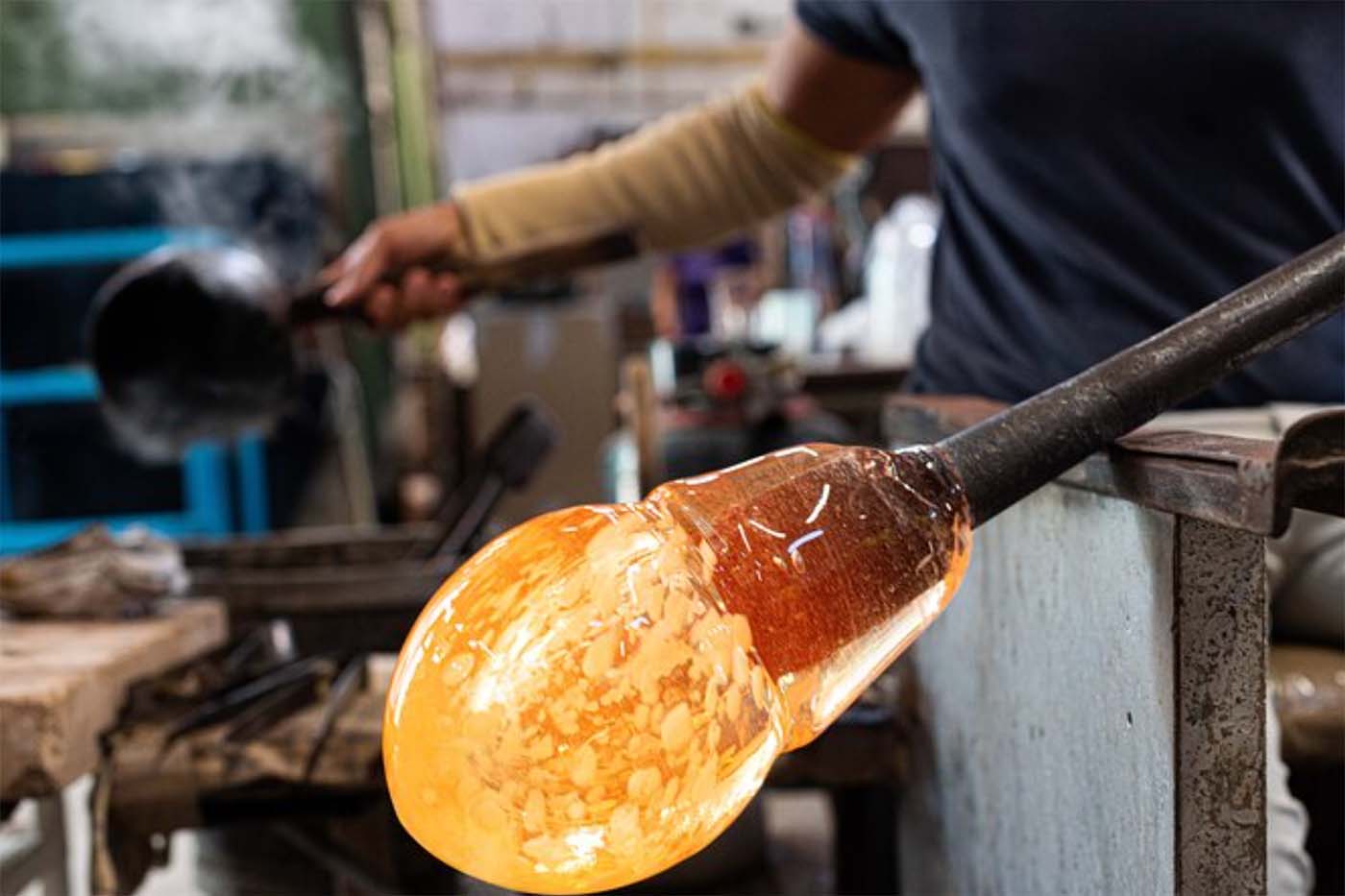 Glass Blowing Demo in Venice