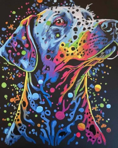 Dalmatian in Pop Art Painting