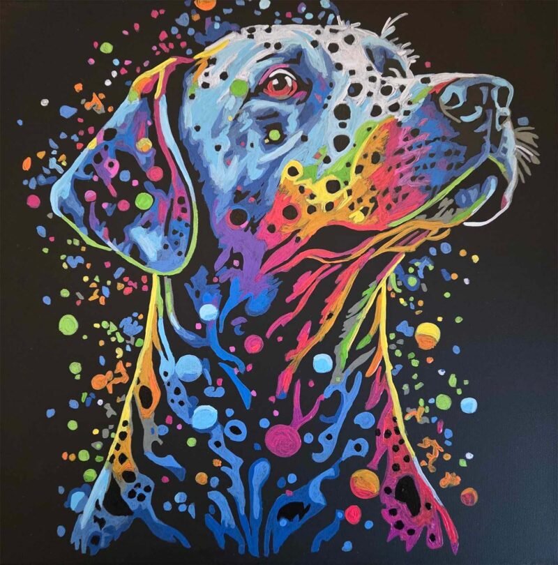 Dalmatian in Pop Art Painting