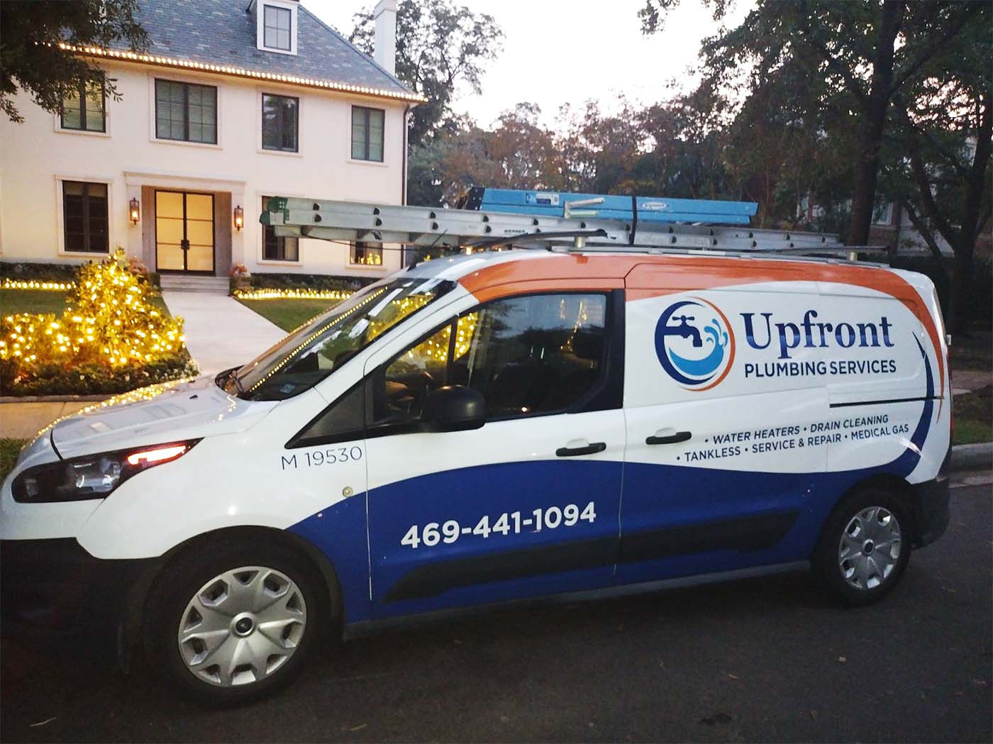 Upfront Plumbing Van