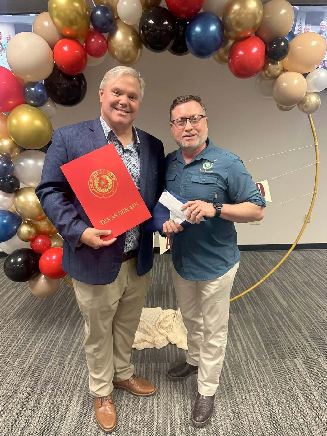 Jim White honored by Senator Hall's office