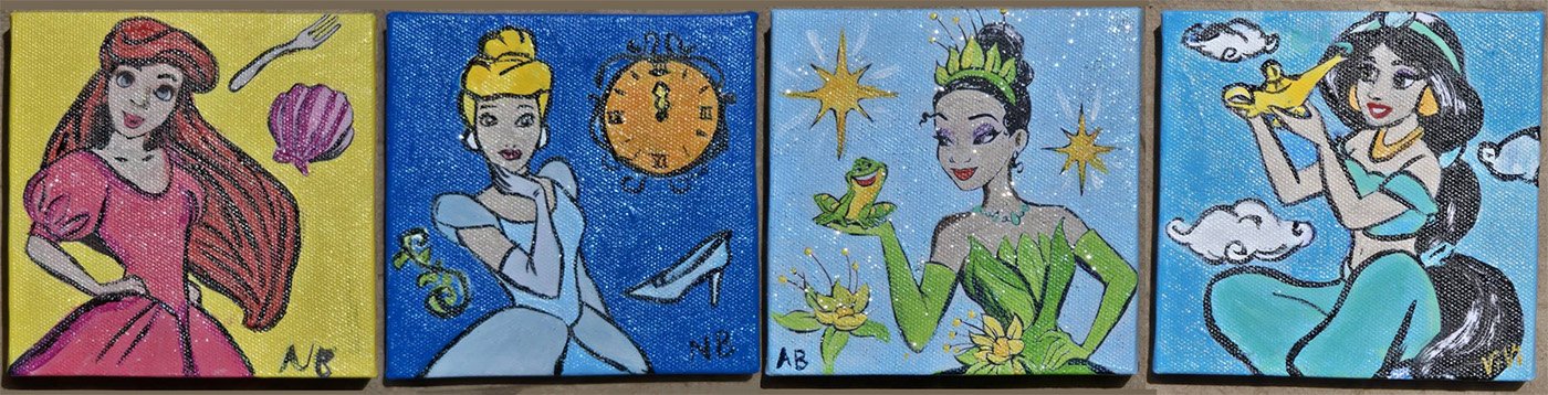 Disney Princess Paint Your Own Canvas