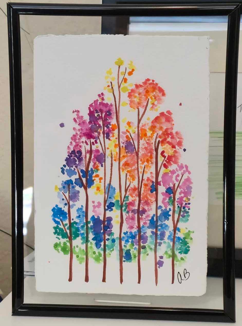 9 Branches Watercolor
