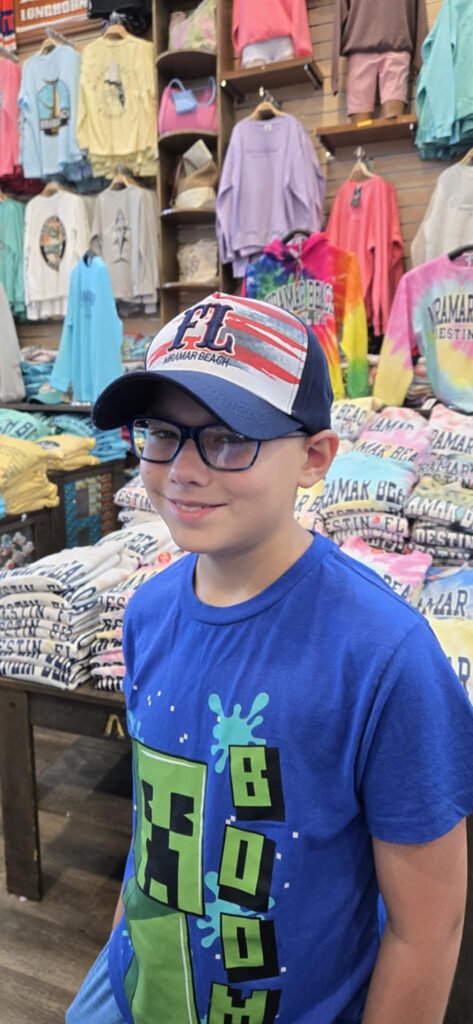 New hat at Alvin's Island