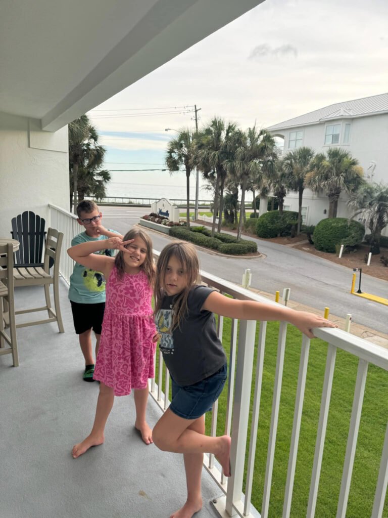 Emerald Seaz on Balcony