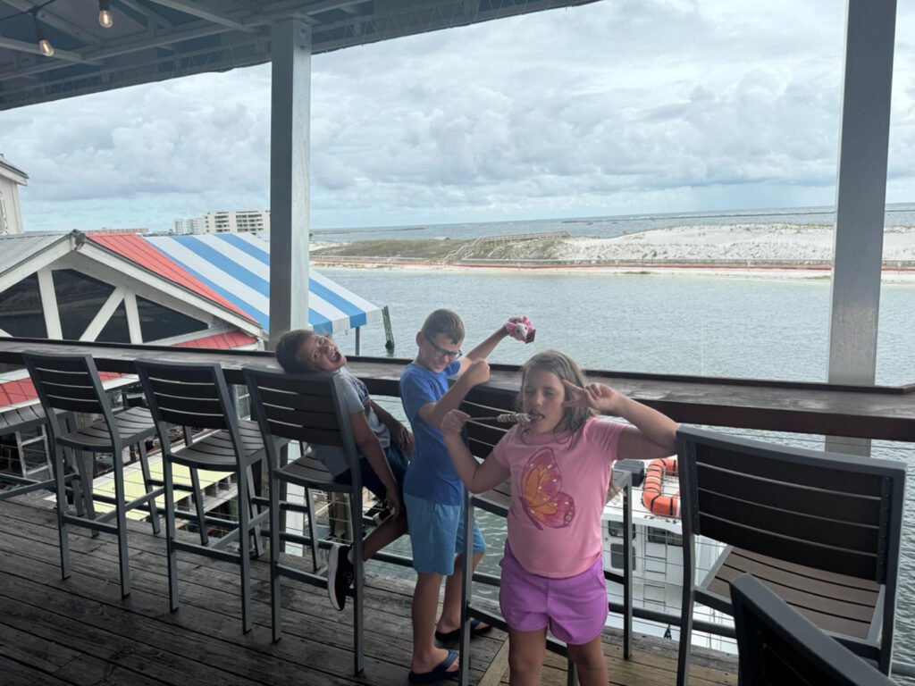 Watching the boats in the harbor.