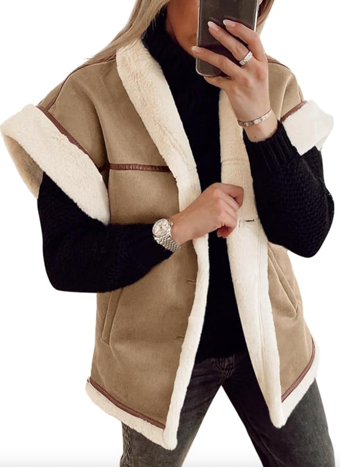Suede Shearling Jacket