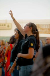 Rockwall community candlelight vigil honoring Charlie Kirk with prayer and worship.