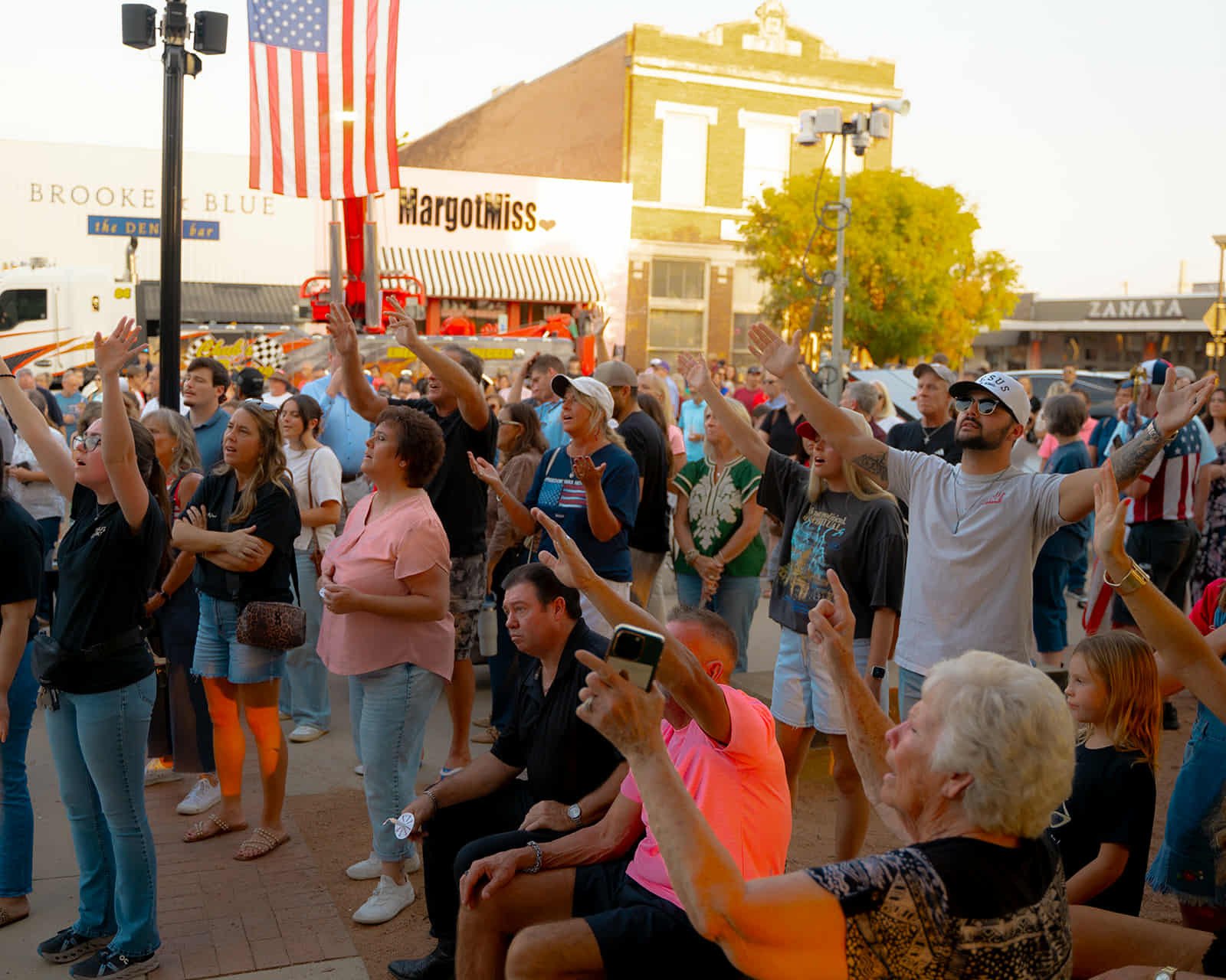 Rockwall community candlelight vigil honoring Charlie Kirk with prayer and worship.