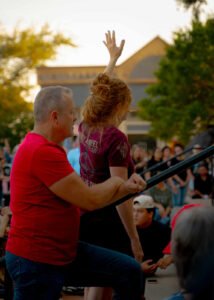 Rockwall community candlelight vigil honoring Charlie Kirk with prayer and worship.