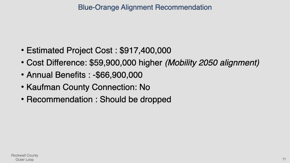 Rockwall County Outer Loop Presentation
