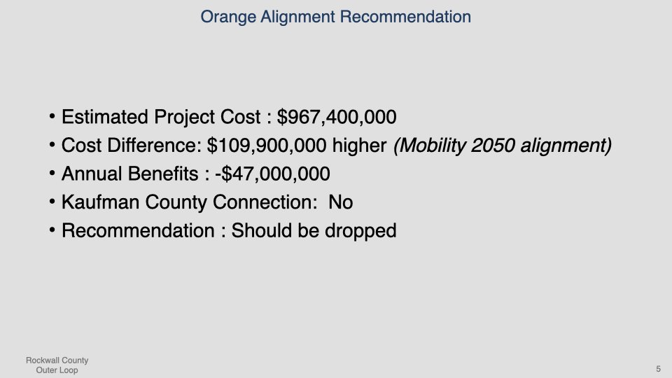Rockwall County Outer Loop Presentation