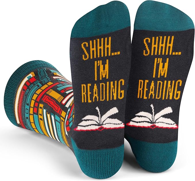 Shhh...I'm Reading socks
