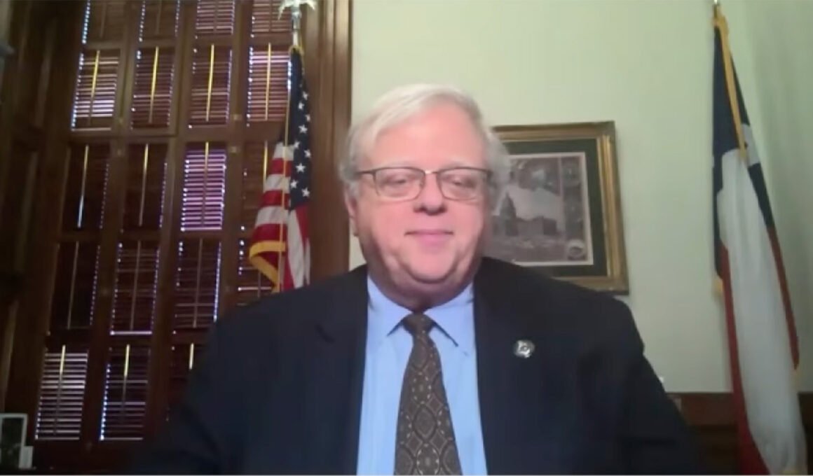 Texas Senator Paul Bettencourt speaks during a WFAA interview