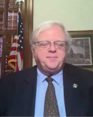 Texas Senator Paul Bettencourt speaks during a WFAA interview