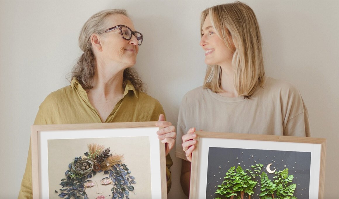 Sister Golden botanical art by Vicki Rawlins