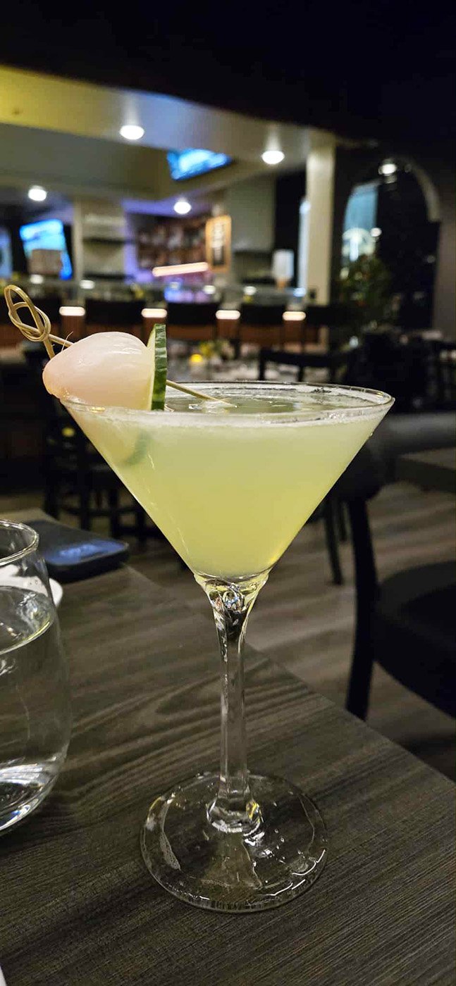 Cucumber Martini at Yuzu