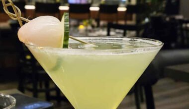 Cucumber Martini at Yuzu