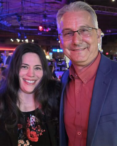 Adrienne Balkum pictured with Scott Muckensturm at his Rockwall County campaign kickoff event.