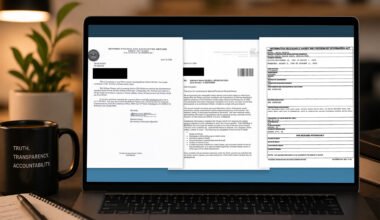 FOIA documents related to Bryan McNeal’s military history displayed on a laptop screen in a desk setting