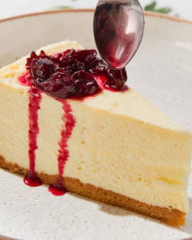 Blackberry Compote Cheesecake