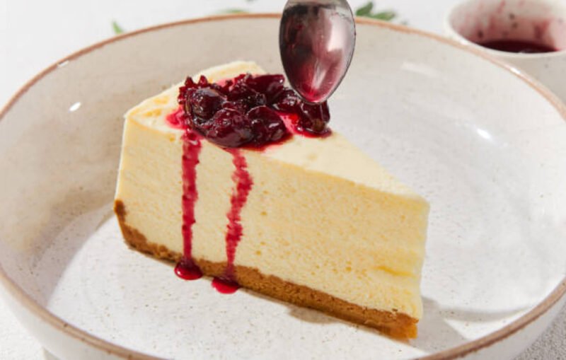 Blackberry Compote Cheesecake