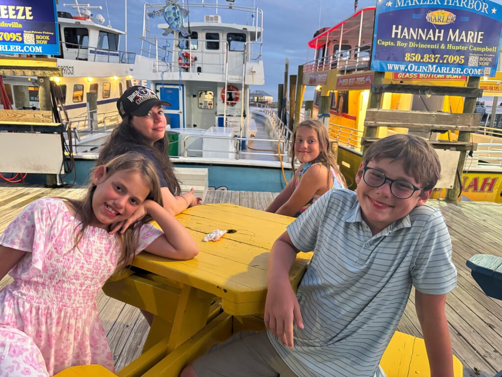 Waiting to board The Hannah Marie
