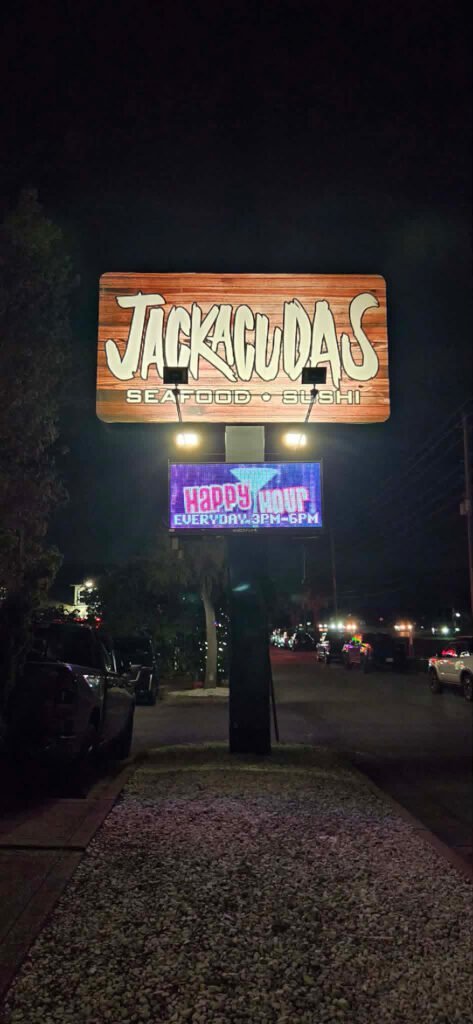 Dining at Jackacudas Restaurant