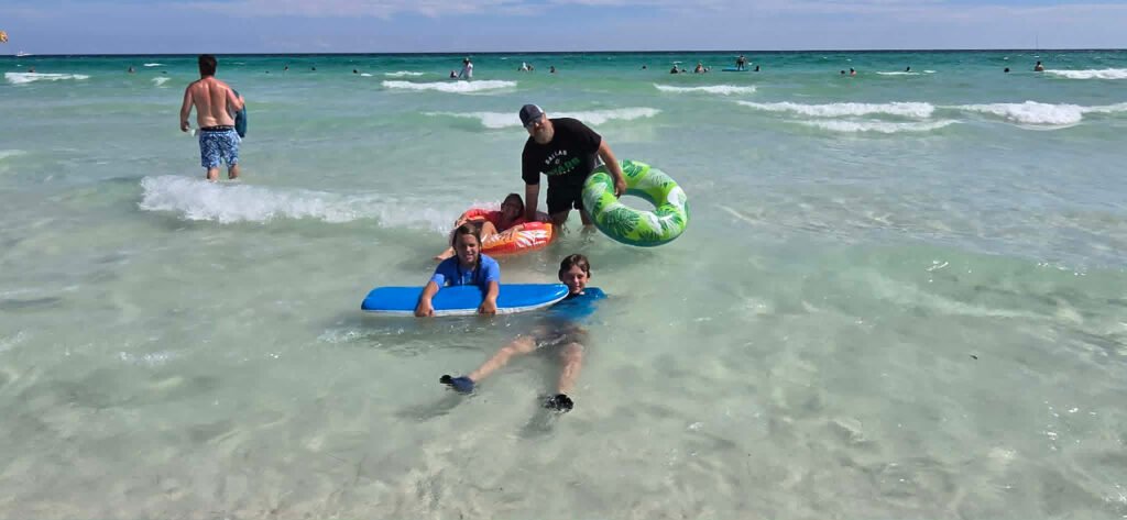 Miramar Beach with family.