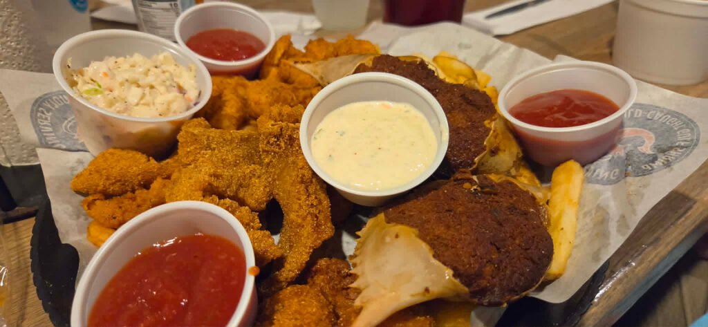 Seafood Basket at Shrimp Basket